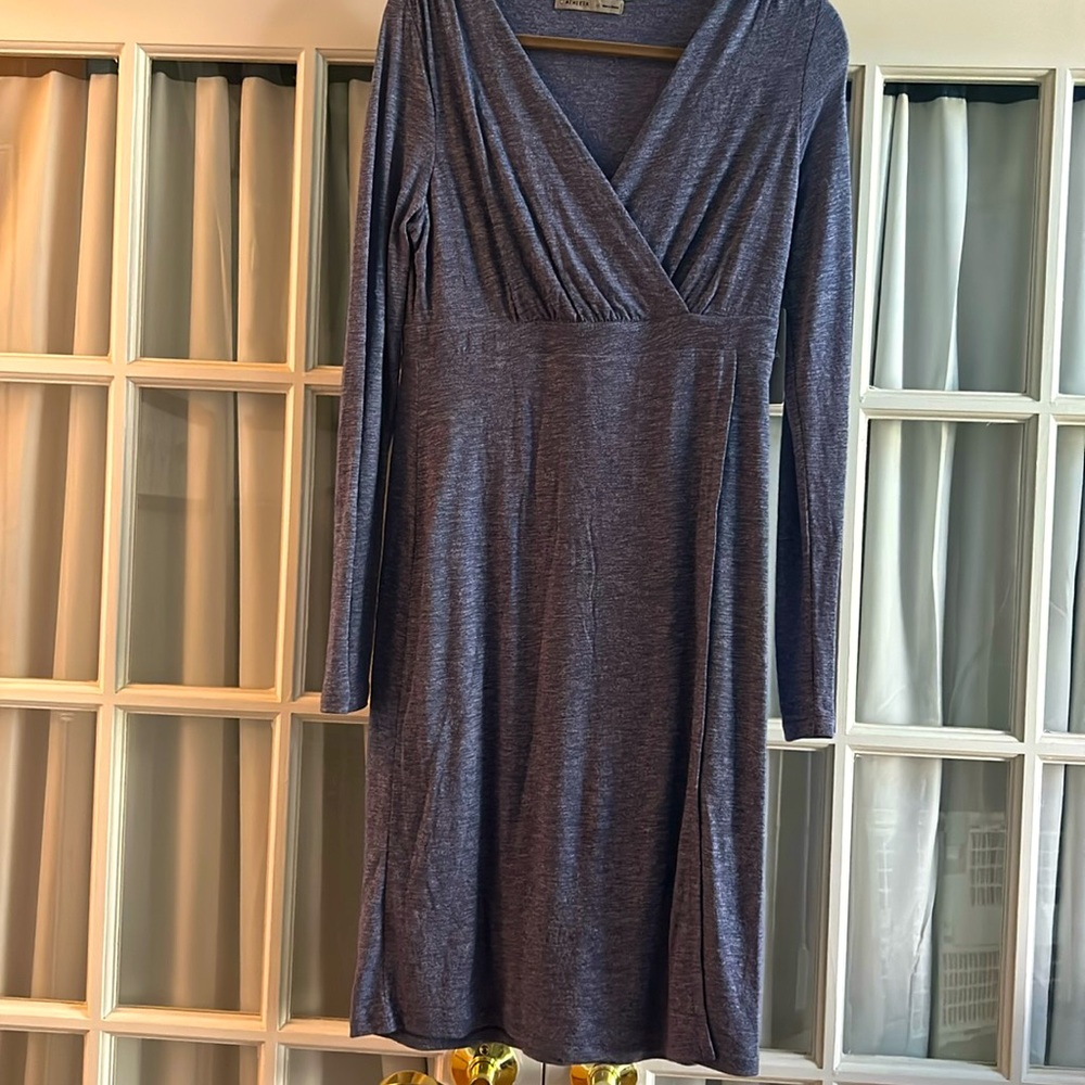 Athleta dress with tags. Size M . Light blue